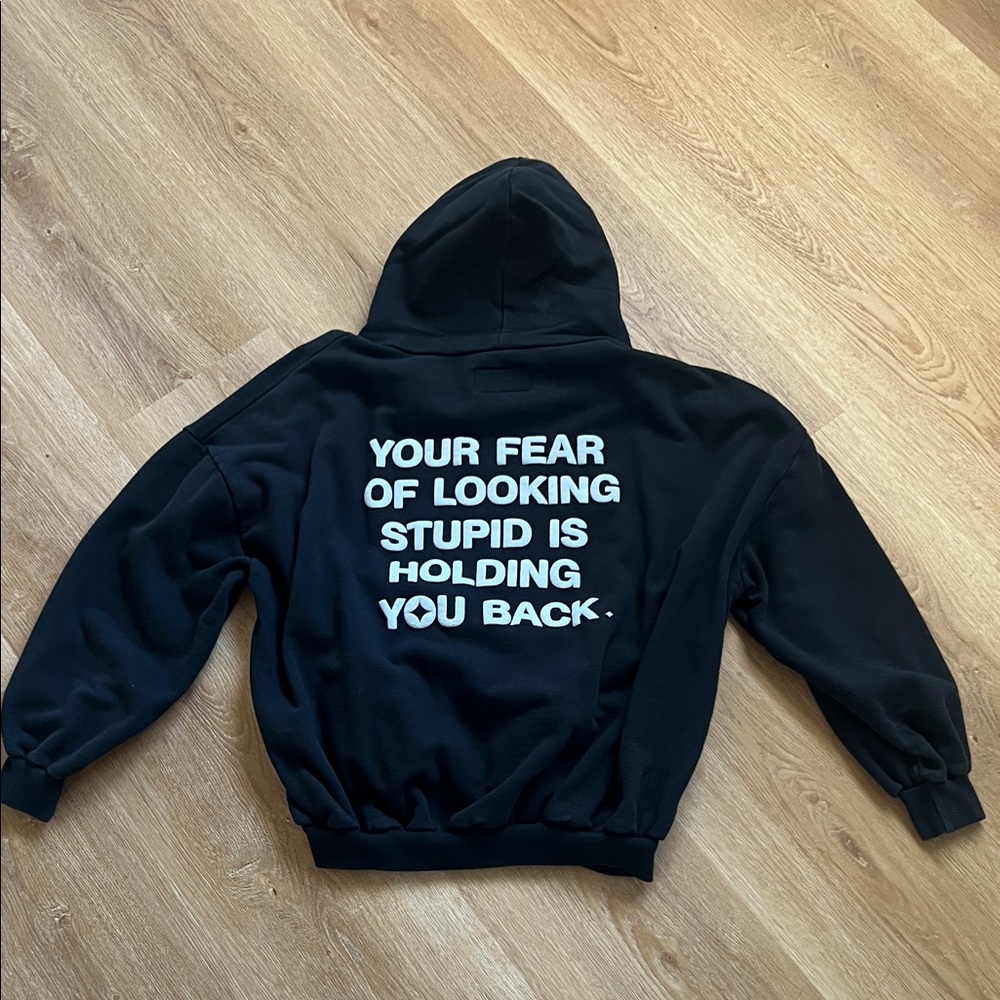 Black Graphic Hoodie